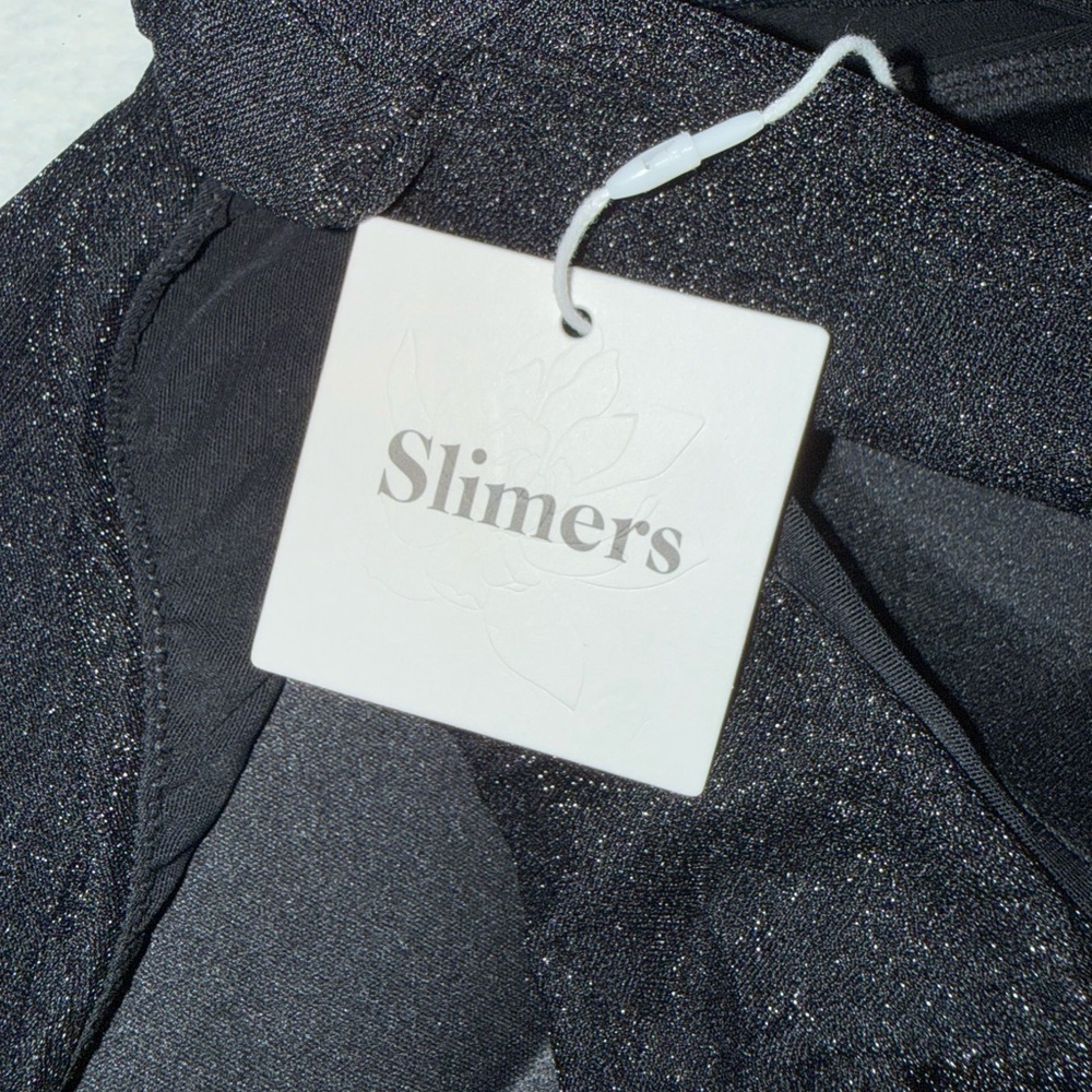 NWT Black Shapewear Dress One Shoulder Bodycon Built In Shaper Tummy Control - Picture 9 of 14